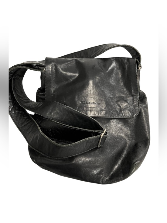 RUDSAK Handbags - Vintage RUDSAK Black Leather Crossbody Messenger Bag - Made in Canada
